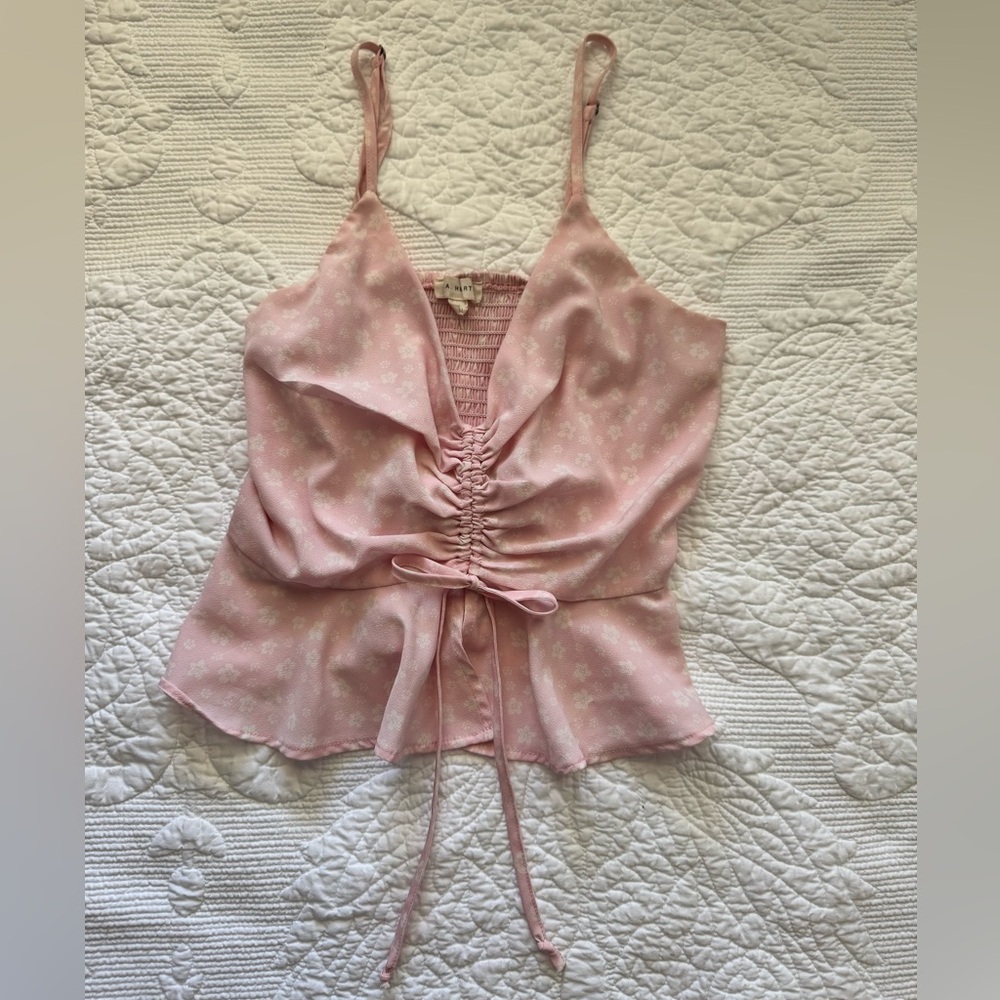 Pink Ruched Women's Boutique Top